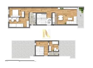 Διαμέρισμα προς πώληση Juzni Telep (Novi Sad) 103 τ.μ. 2ος Όροφος 3 Υπνοδωμάτια Νεόδμητο
