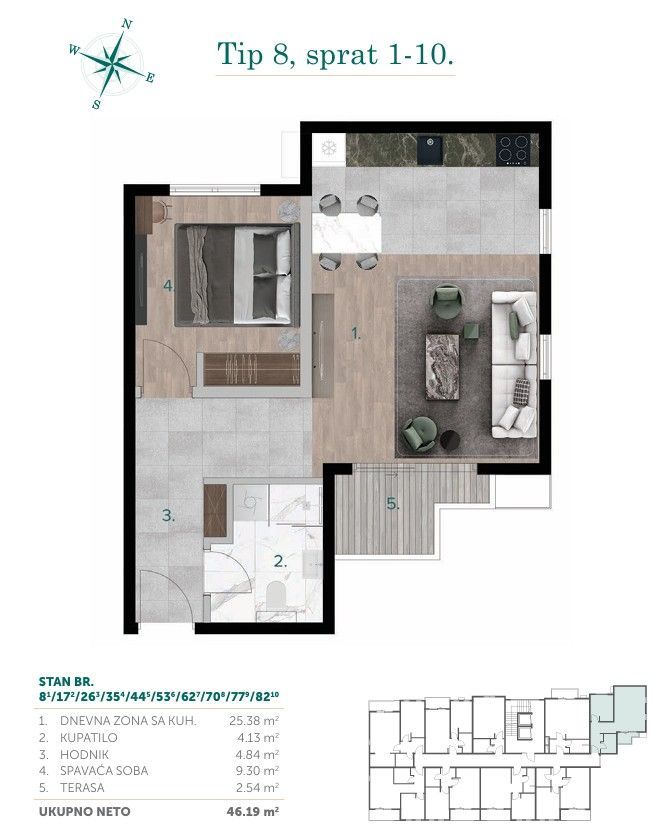 Exquisite 1-Bedroom Apartment in Bjelisi, Bar, Montenegro 6