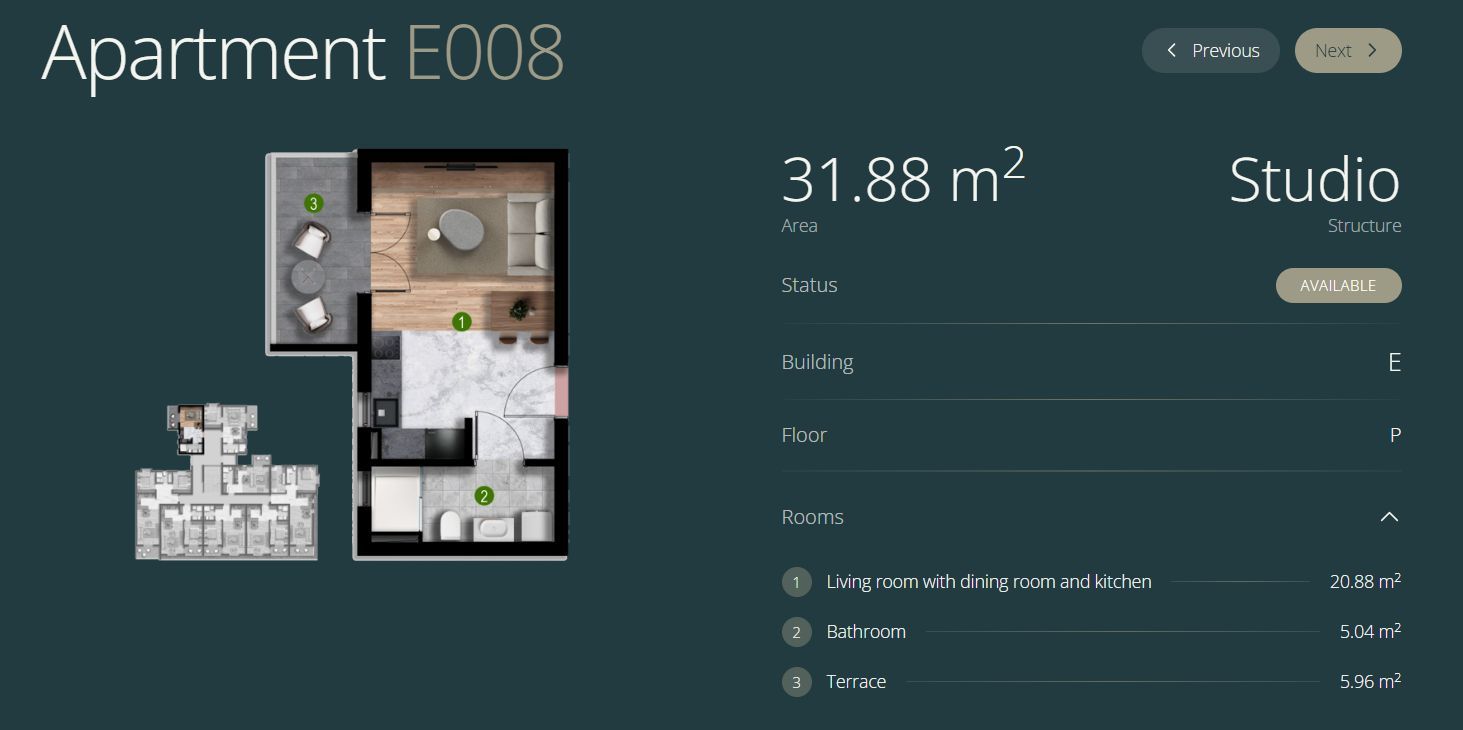 Exquisite 1-Bedroom Apartment in Polje, Bar, Montenegro