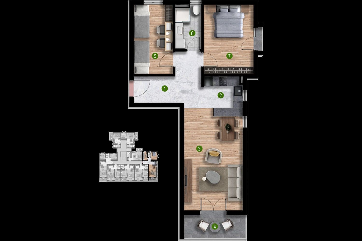  Exquisite 2-Bedroom Apartment in Polje, Bar, Montenegro 2