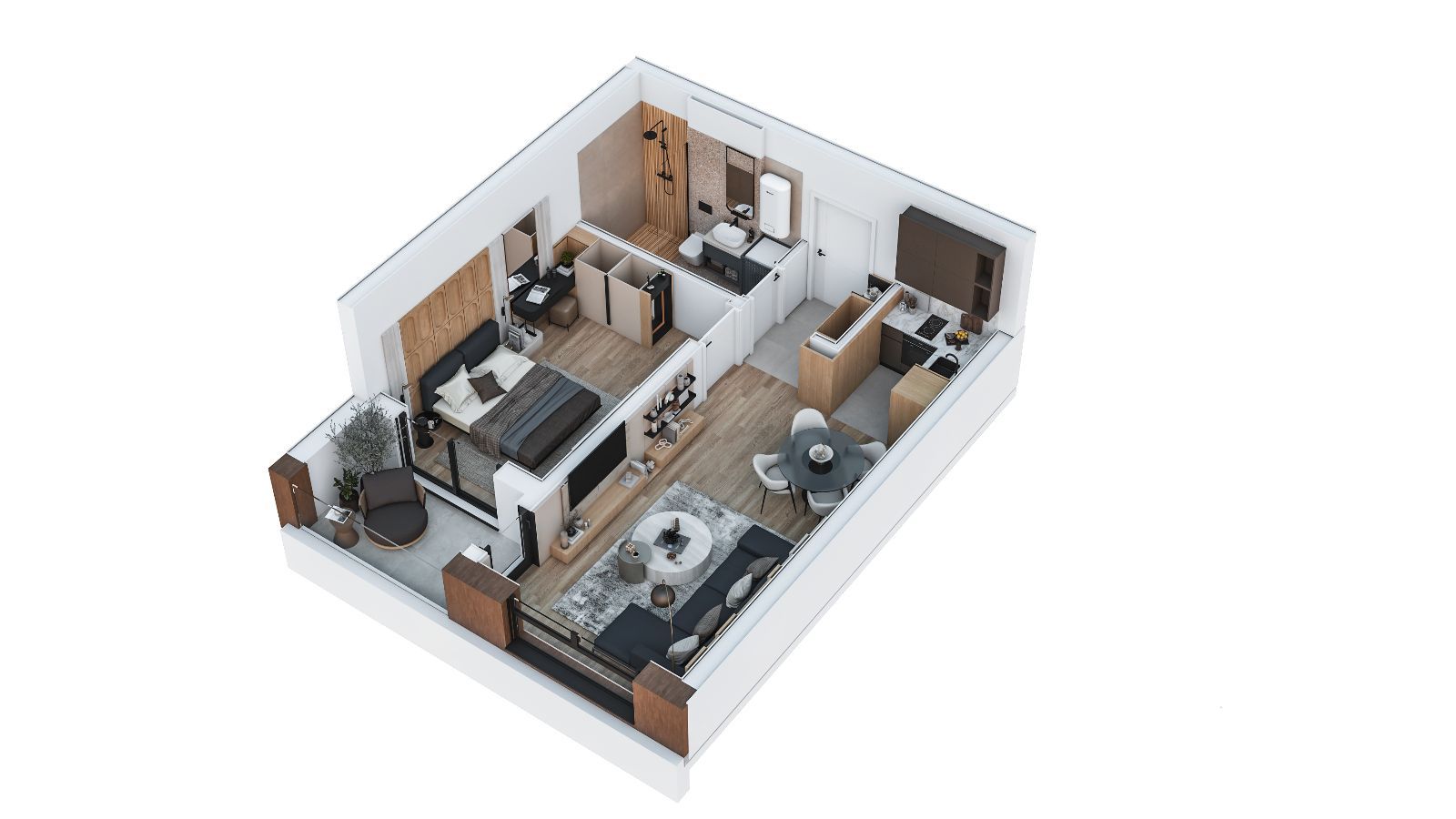 Exquisite 1-Bedroom Apartment in Ilino, Bar, Montenegro 2