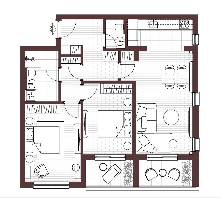 Luxurious 2-Bedroom Apartment in Ilino, Bar, Montenegro