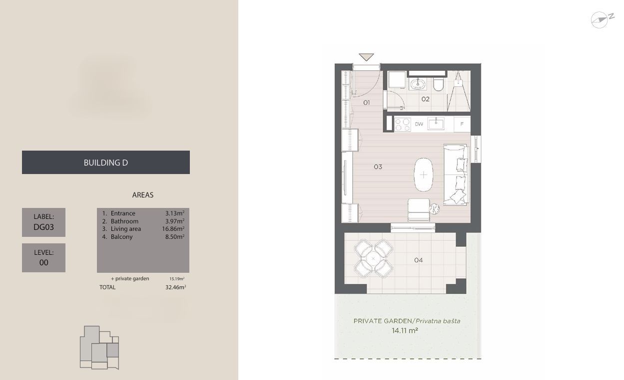 Apartment in Dobrota, Kotor 2